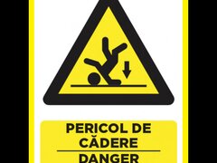 Placuta pentru pericol de cadere danger of falling